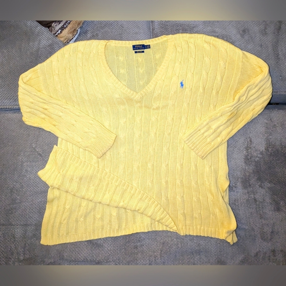 Polo Ralph Lauren women's large Pima cotton sweater
